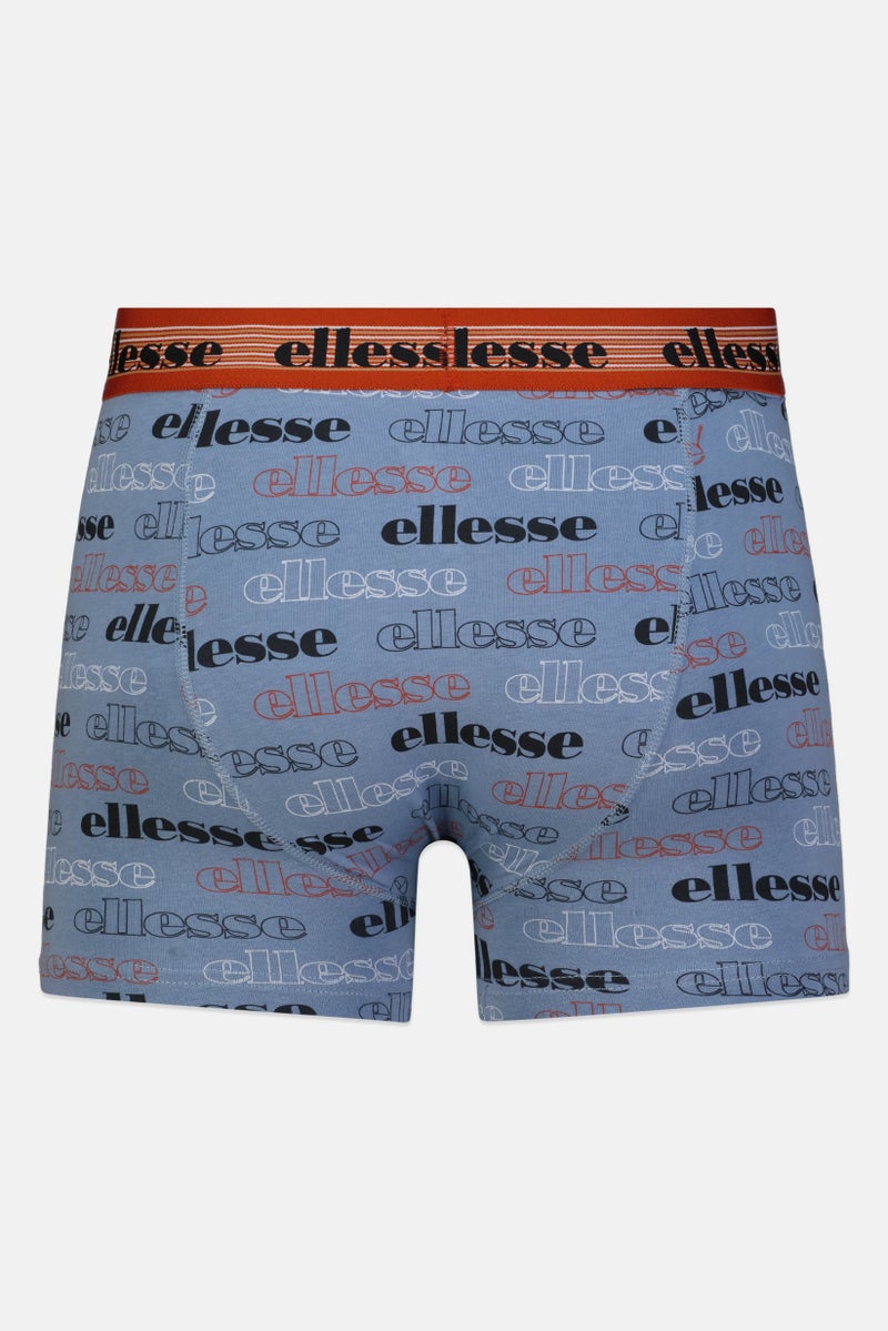 Ellesse Men 3 Pieces Brand Logo Trunks, Multicolor - Image 3